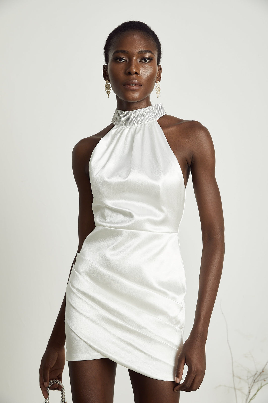 Levoire | Robe Mini Asymétrique Ornée