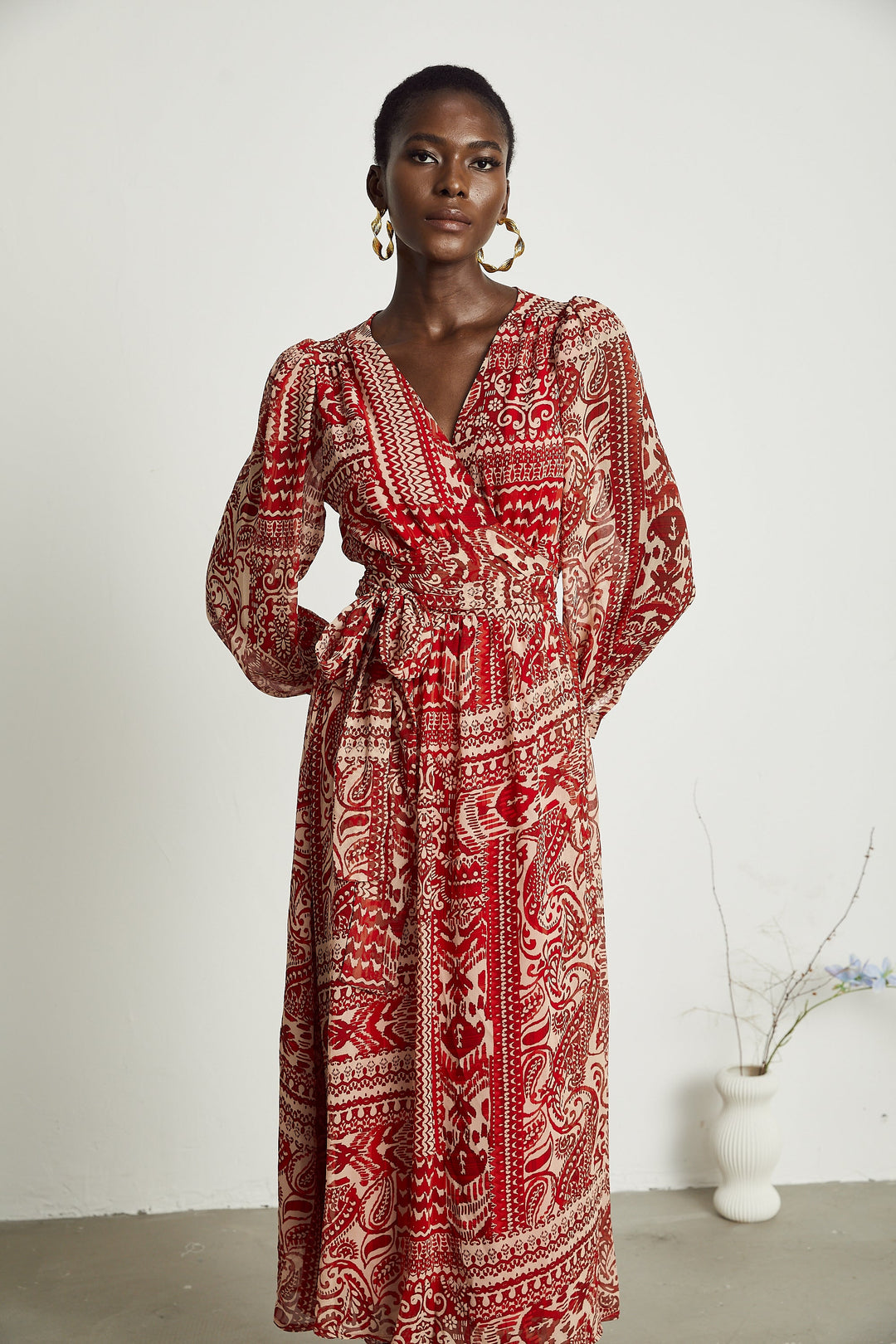 Levoire | Imprimé À Motifs Robe Midi