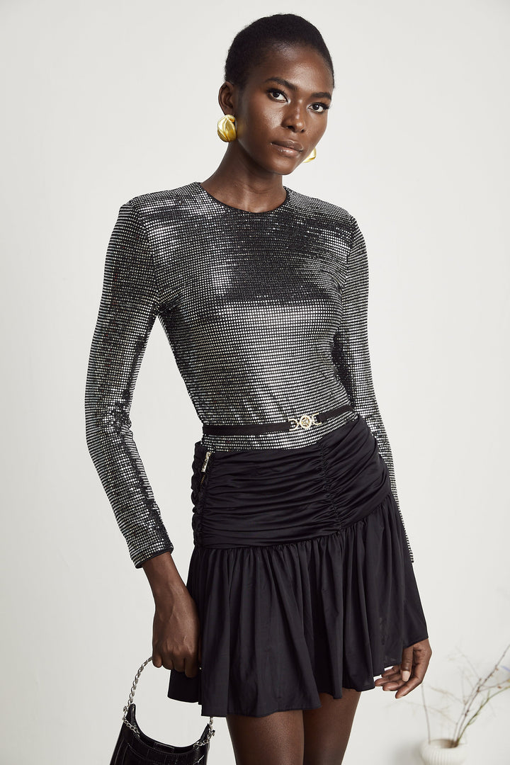Levoire | Bodysuit Argenté Brillant