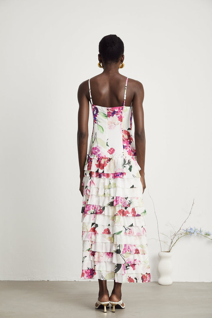 Levoire | Motif Floral Maxi Robe