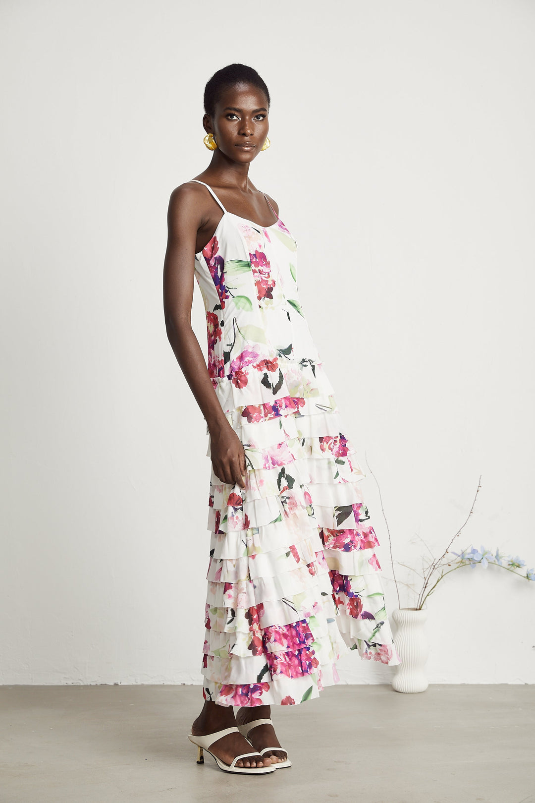 Levoire | Motif Floral Maxi Robe