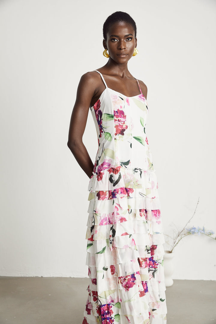 Levoire | Motif Floral Maxi Robe