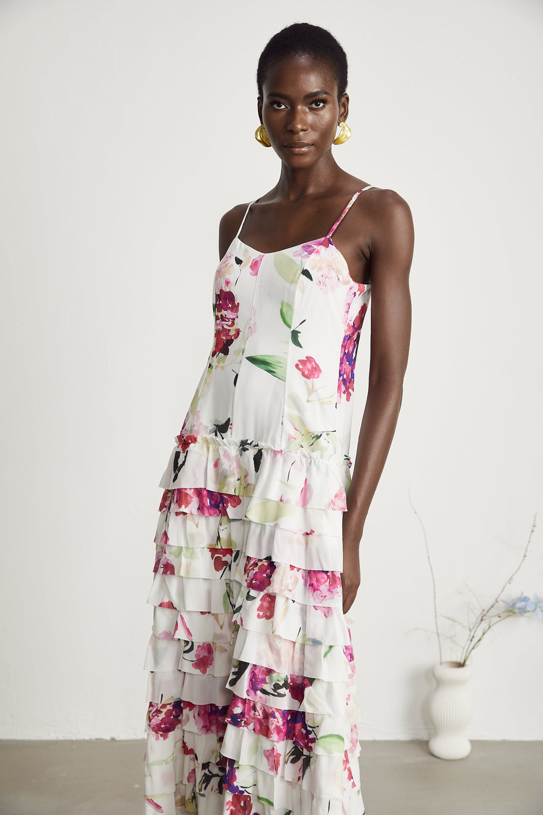 Levoire | Motif Floral Maxi Robe