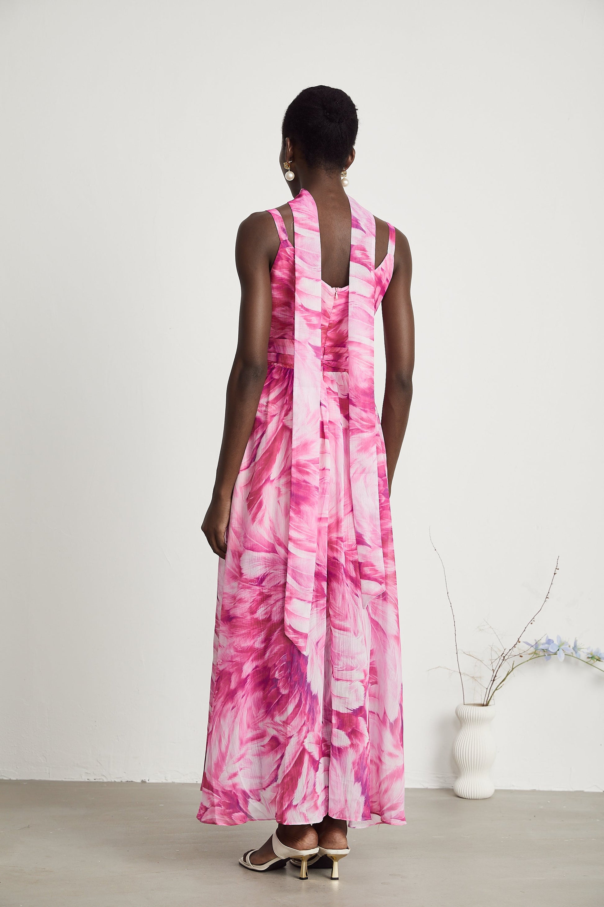 Levoire | Robe Maxi À Fleurs Décolleté En V