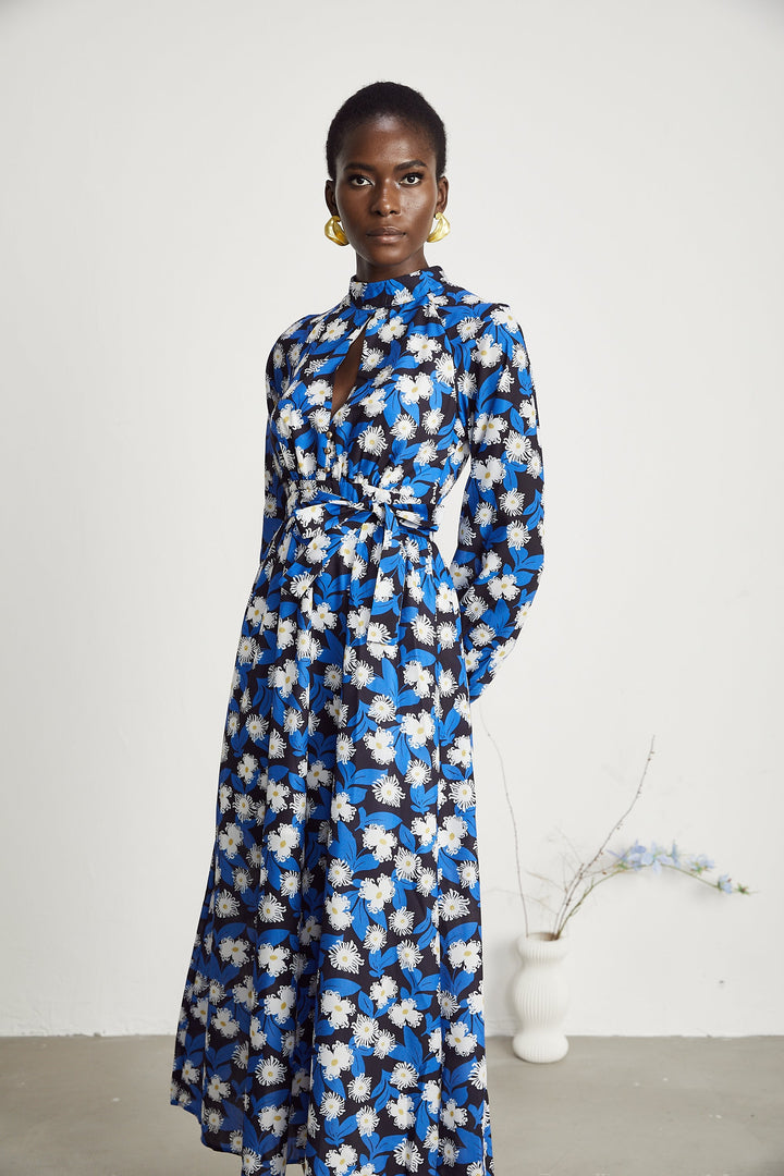 Levoire | Robe Midi Découpée Imprimé Floral