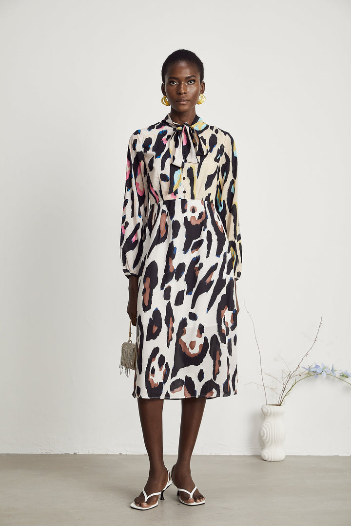 Levoire | Imprimé Léopard Robe Midi