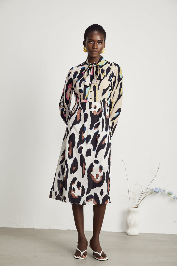Levoire | Imprimé Léopard Robe Midi