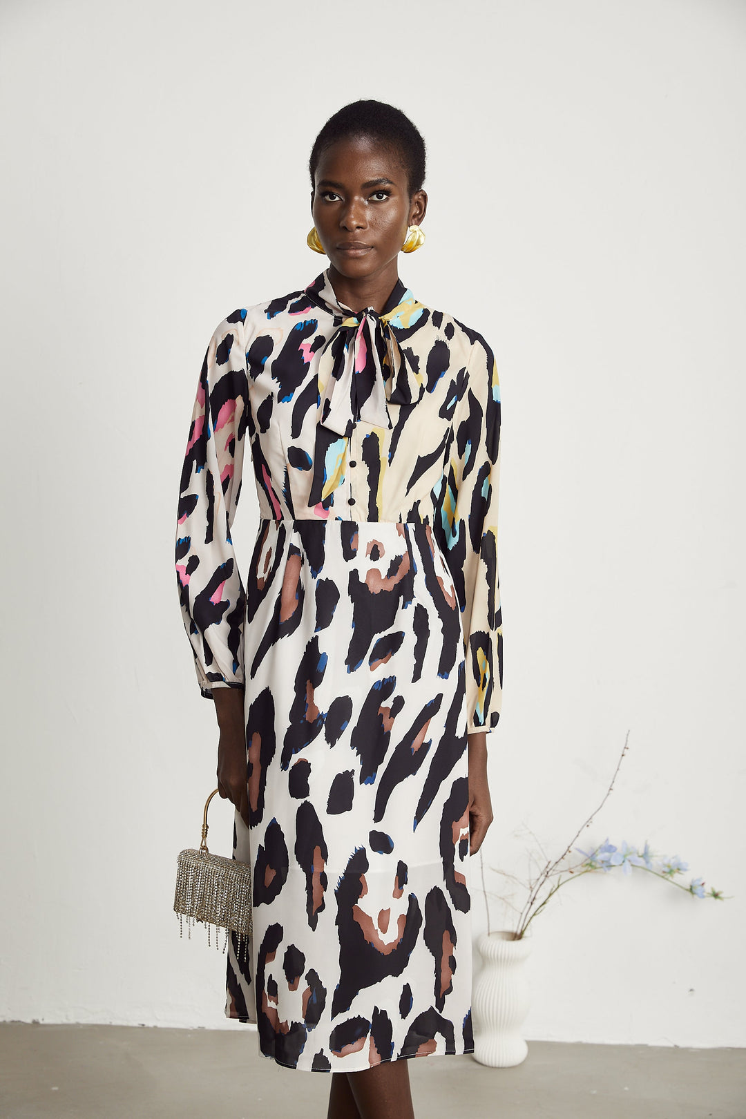 Levoire | Imprimé Léopard Robe Midi