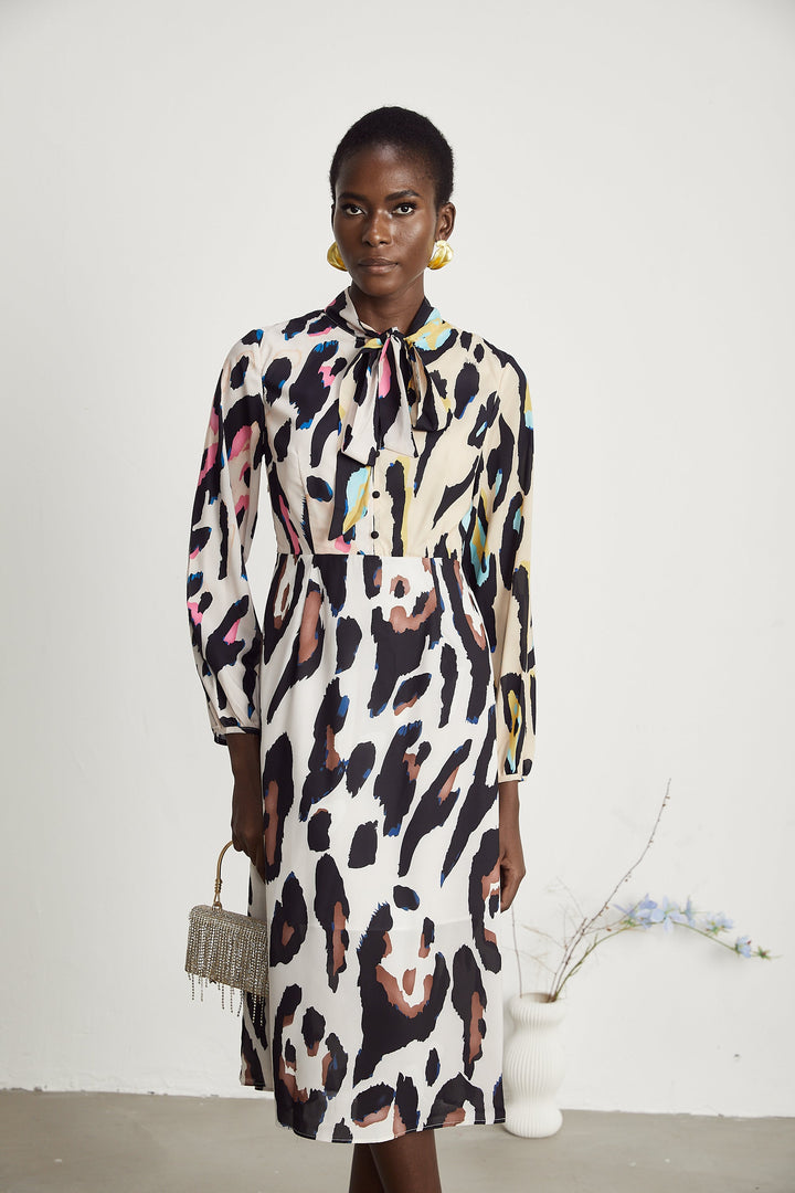Levoire | Imprimé Léopard Robe Midi