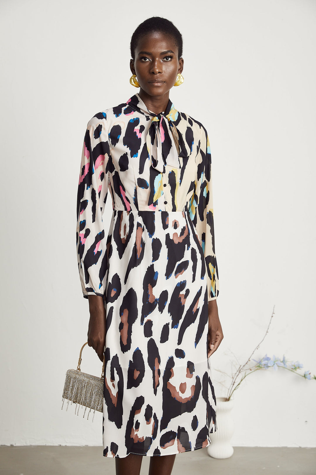 Levoire | Imprimé Léopard Robe Midi