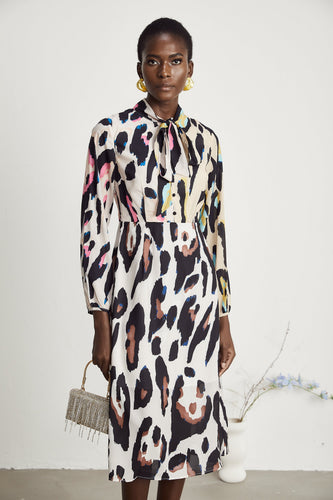 Levoire | Imprimé Léopard Robe Midi
