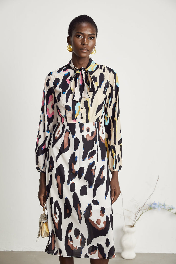 Levoire | Imprimé Léopard Robe Midi