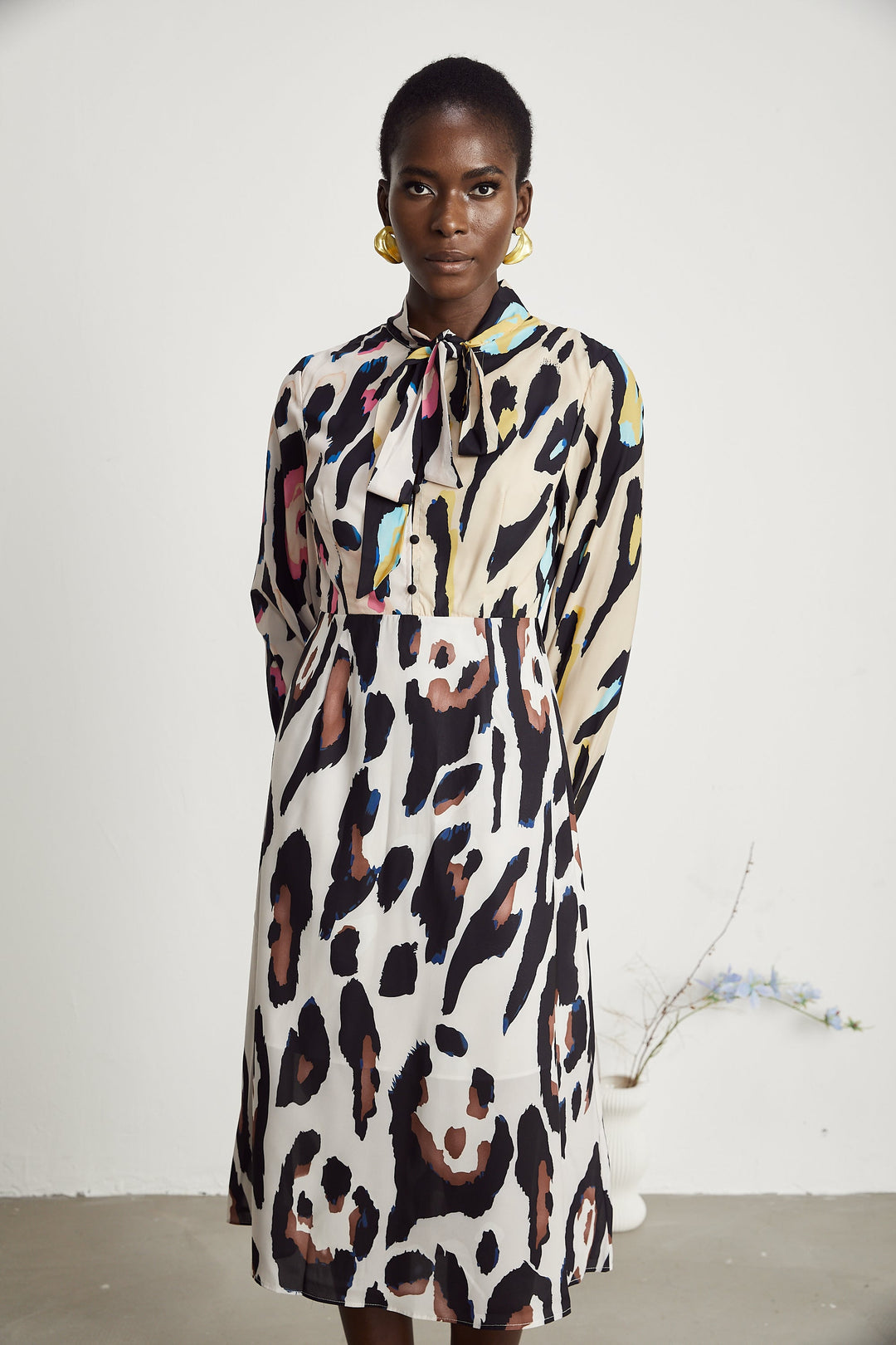 Levoire | Imprimé Léopard Robe Midi
