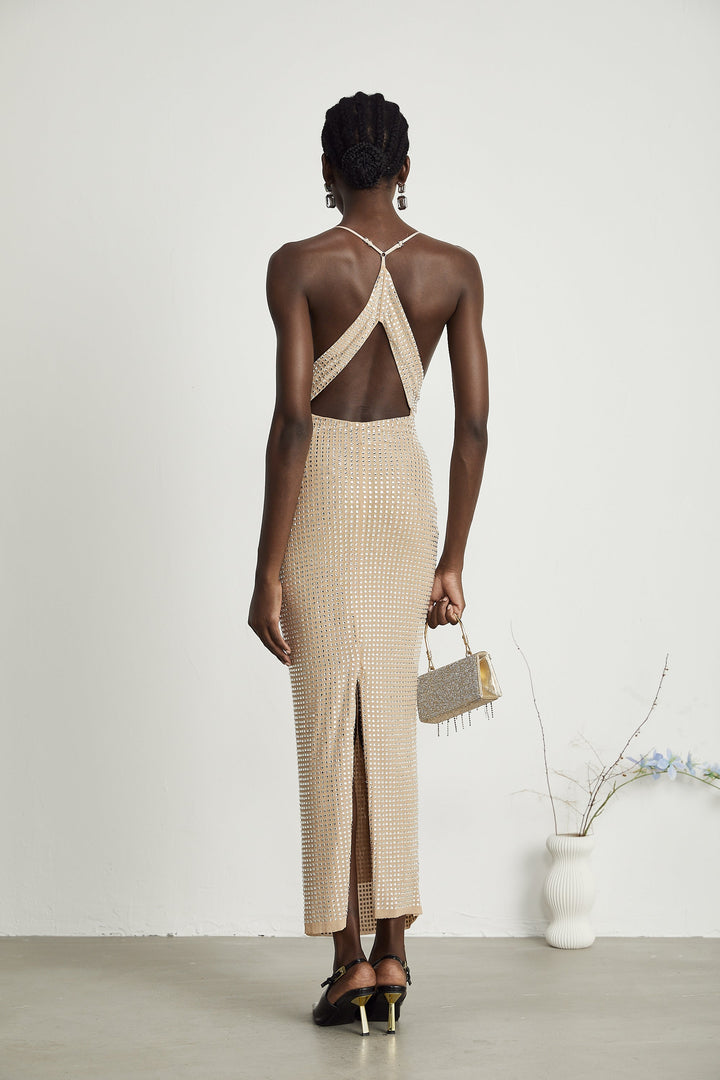 Levoire | Robe Midi Découpée Décorée