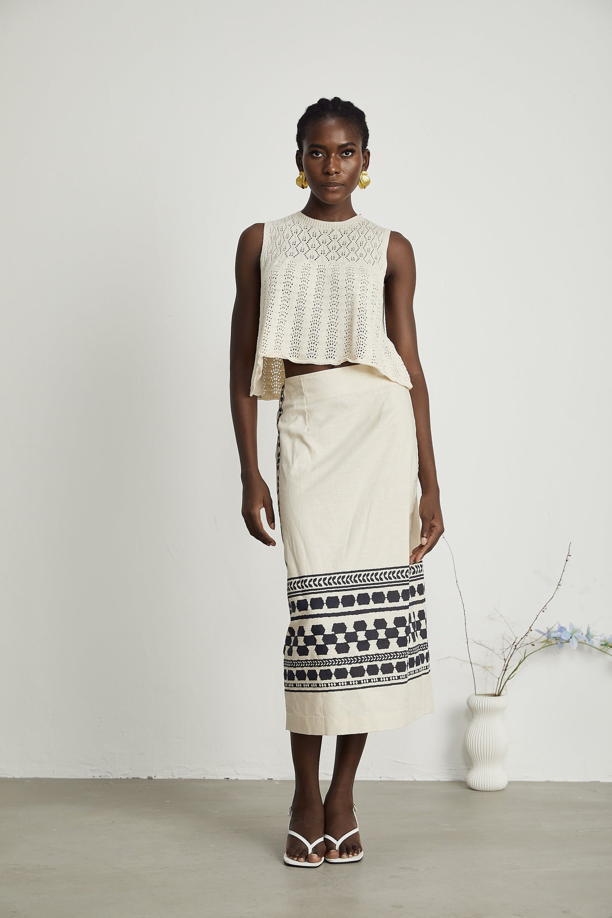 Levoire | Jupe Midi Imprimée