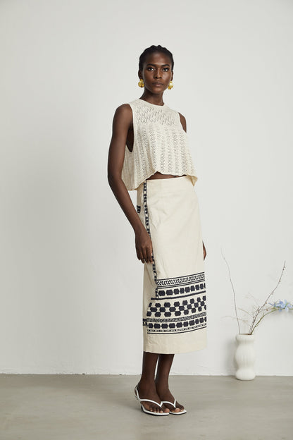 Levoire | Jupe Midi Imprimée