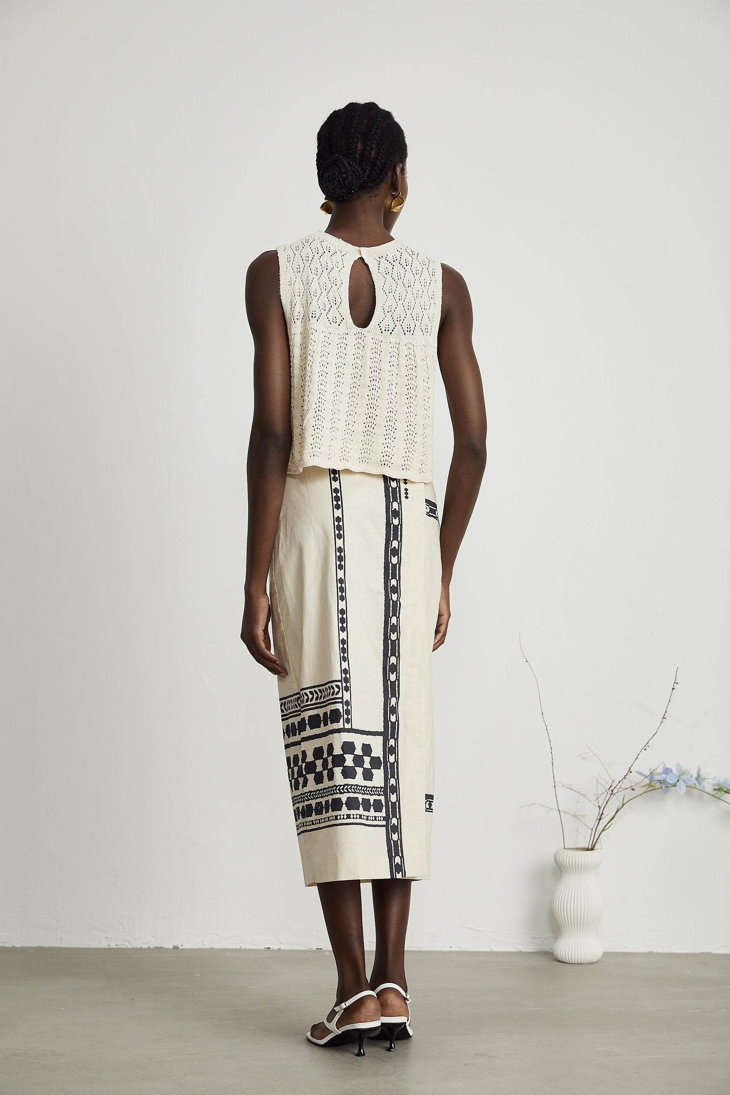 Levoire | Jupe Midi Imprimée