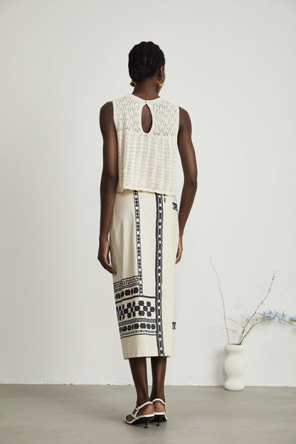 Levoire | Jupe Midi Imprimée