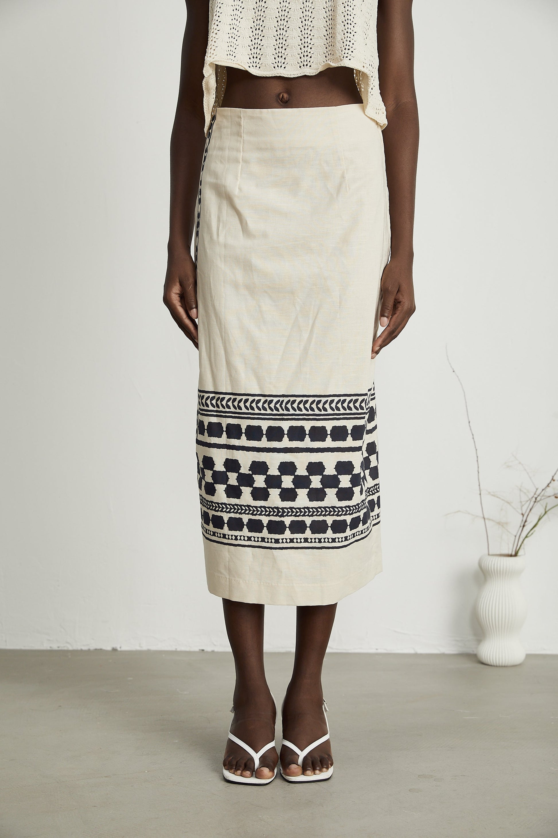 Levoire | Jupe Midi Imprimée
