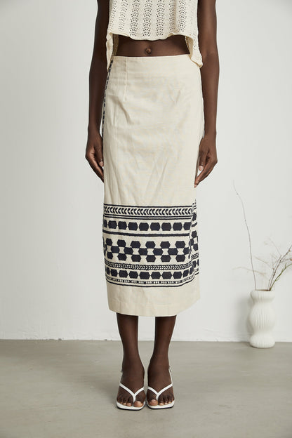 Levoire | Jupe Midi Imprimée