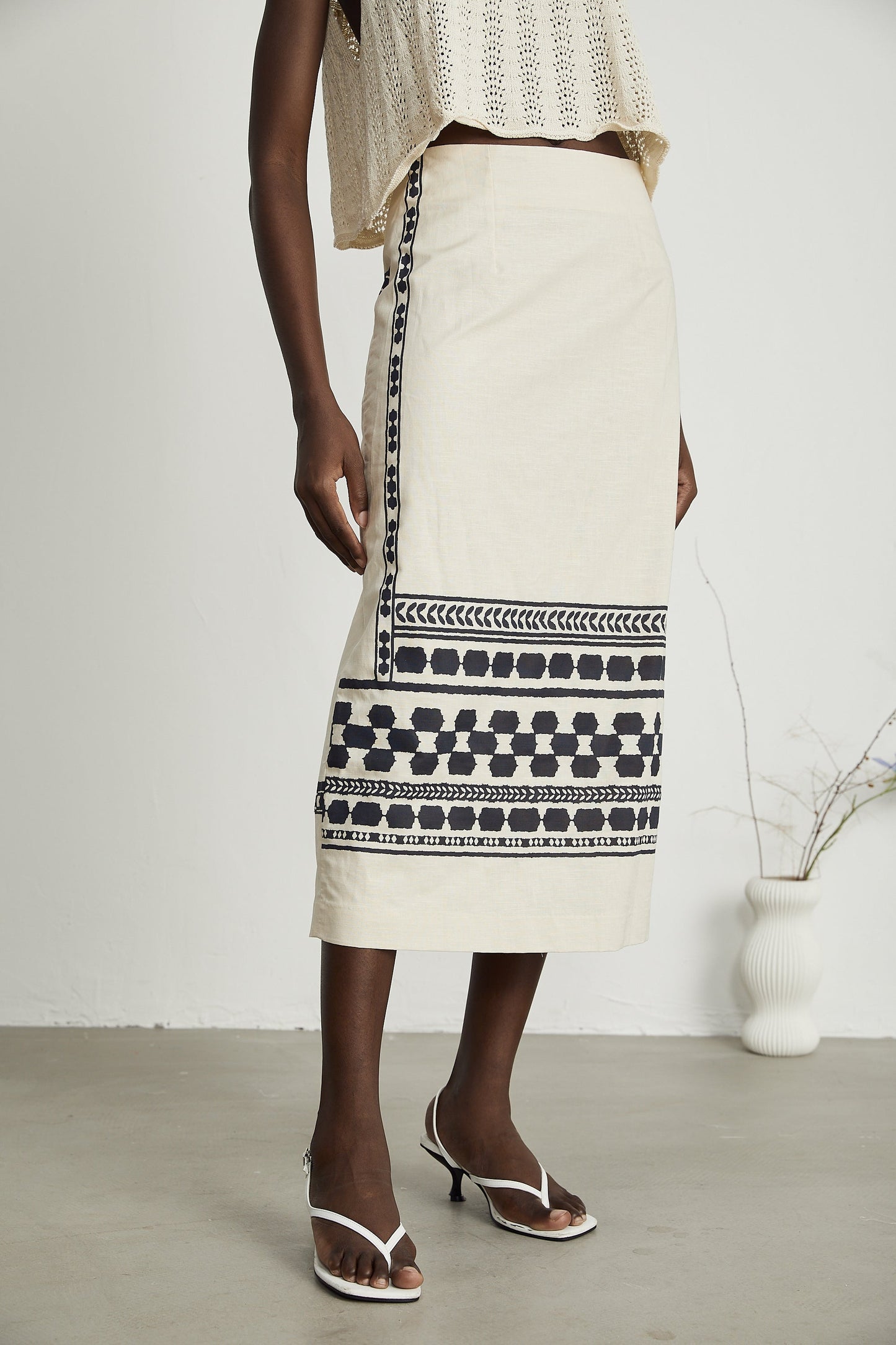 Levoire | Jupe Midi Imprimée