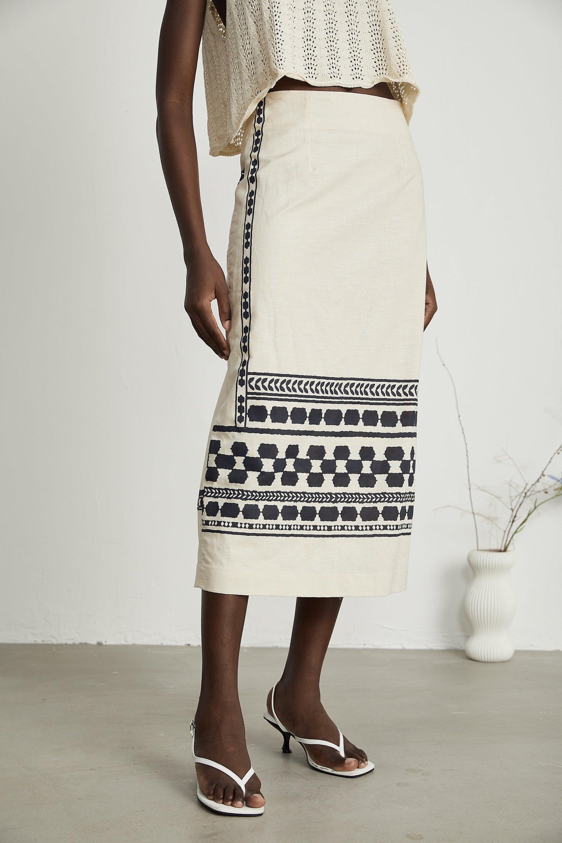 Levoire | Jupe Midi Imprimée