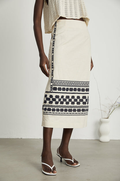 Levoire | Jupe Midi Imprimée
