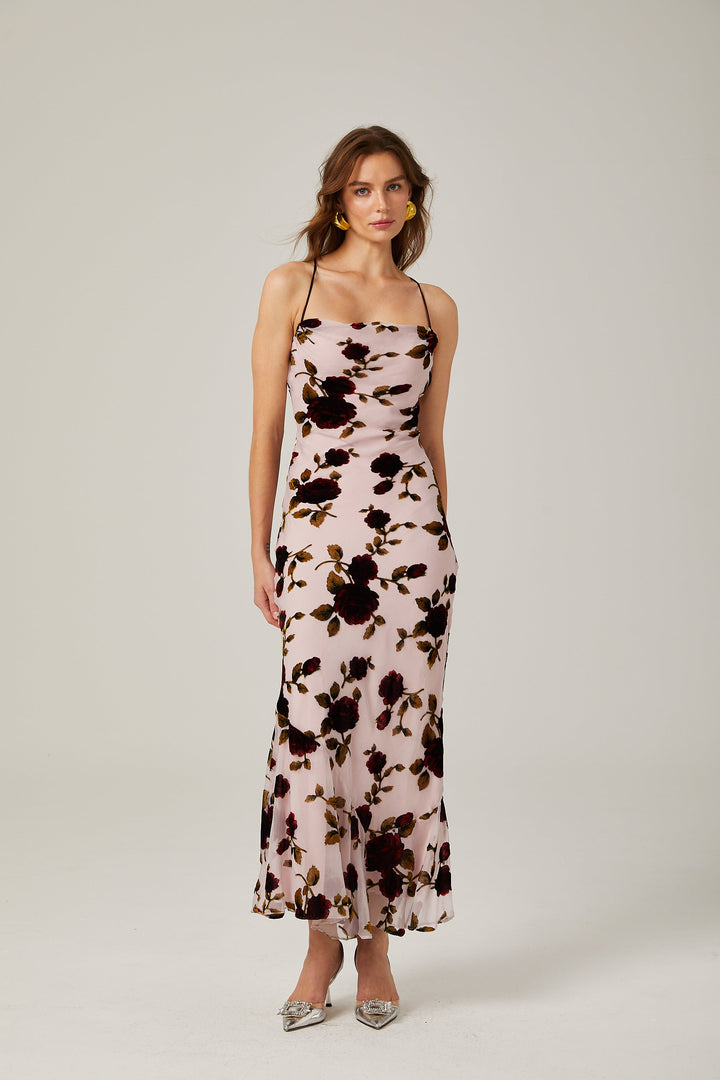 Levoire | Robe Maxi Scoop Dos Fleur