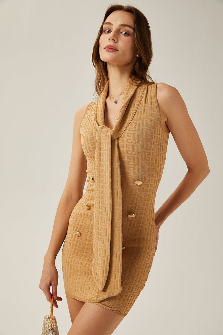 Levoire | Écharpe Col Tricot Mini Robe