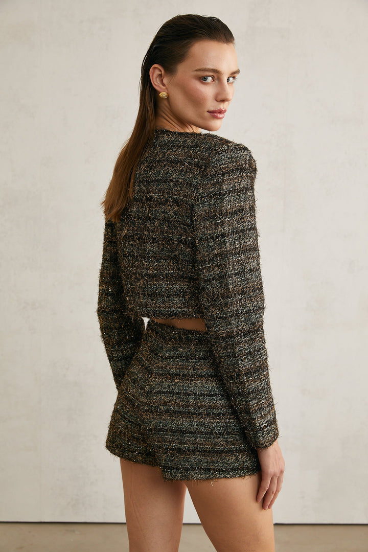 Levoire | Éloïse Fil Métallique Veste Crop