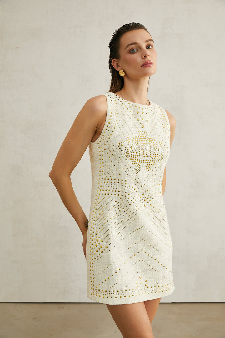 Levoire | Robe Mini Sans Manches Avec Décoration Étoile