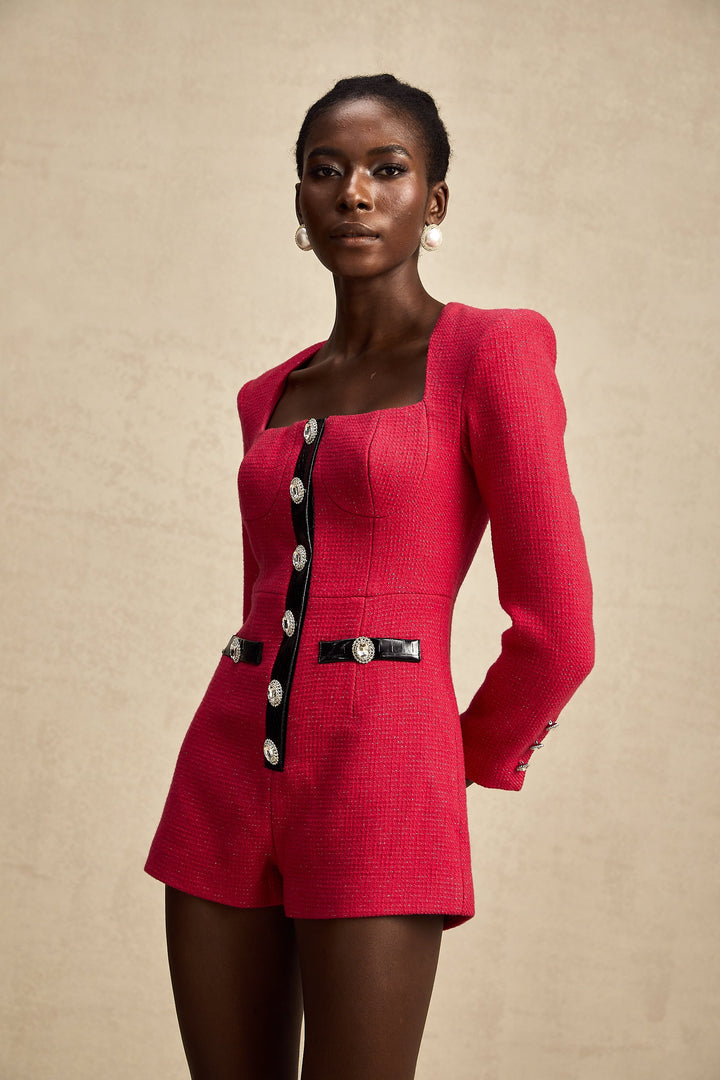 Levoire | Body À Manches Longues Rose Avec Design À Découpe