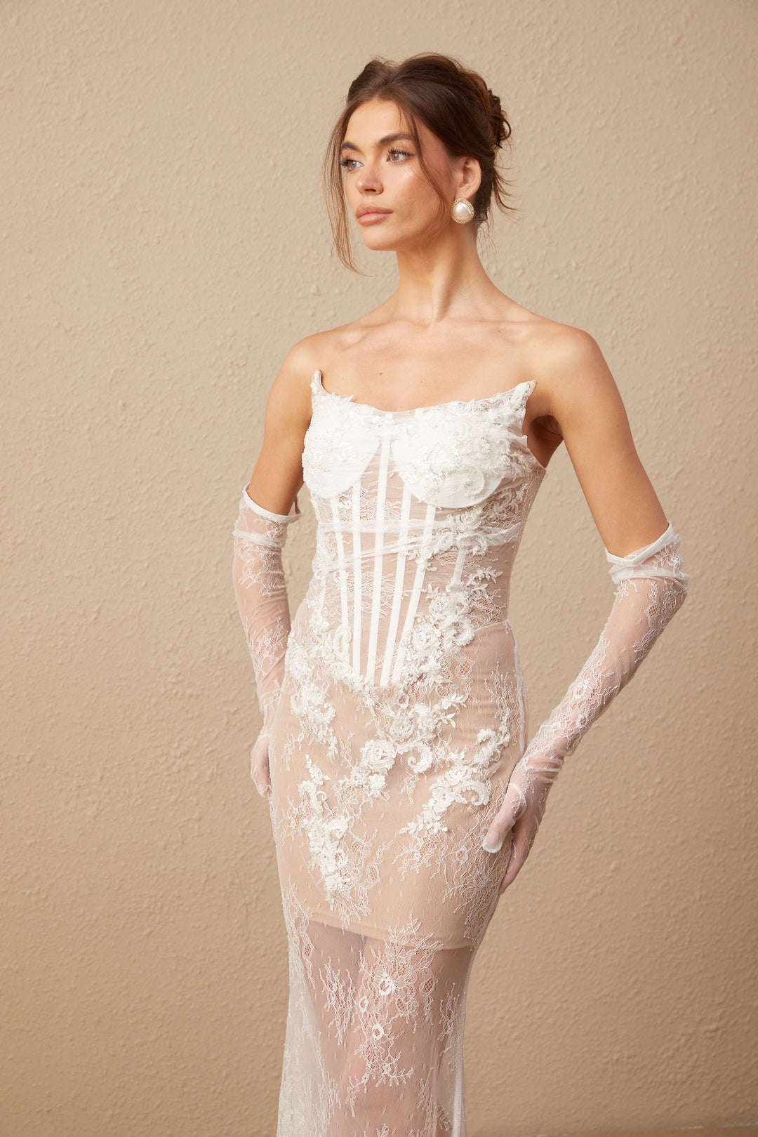 Levoire | Robe Maxi En Tulle Brodée De Fleurs