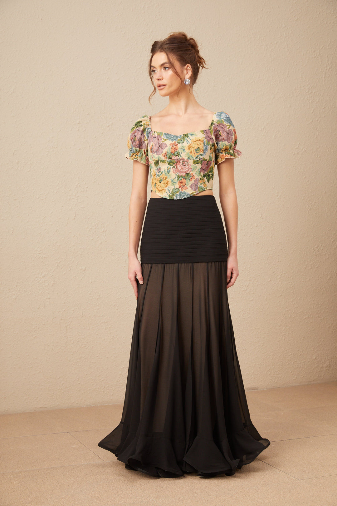 Levoire | Haut Cintré En Jacquard À Imprimé Floral