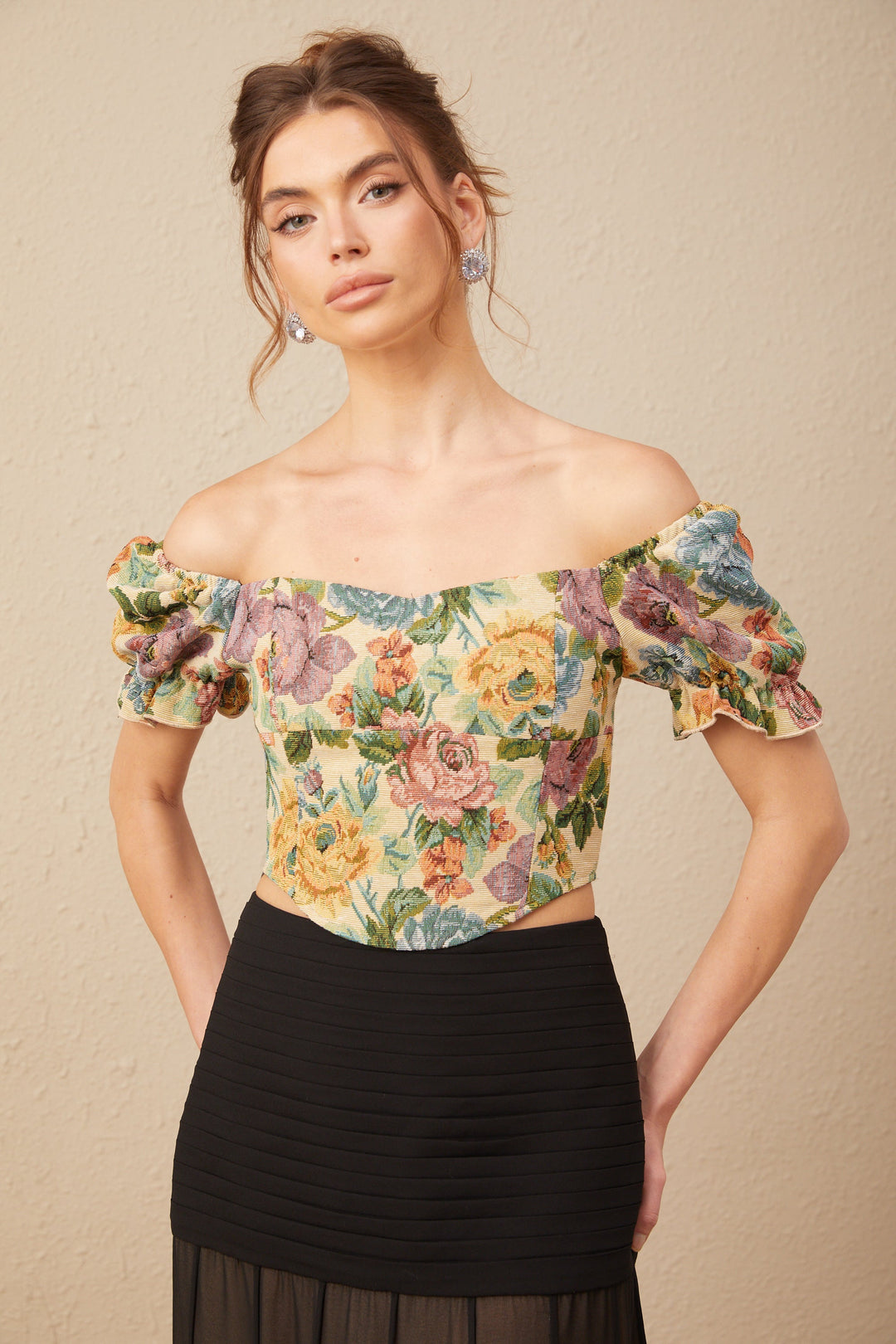 Levoire | Haut Cintré En Jacquard À Imprimé Floral