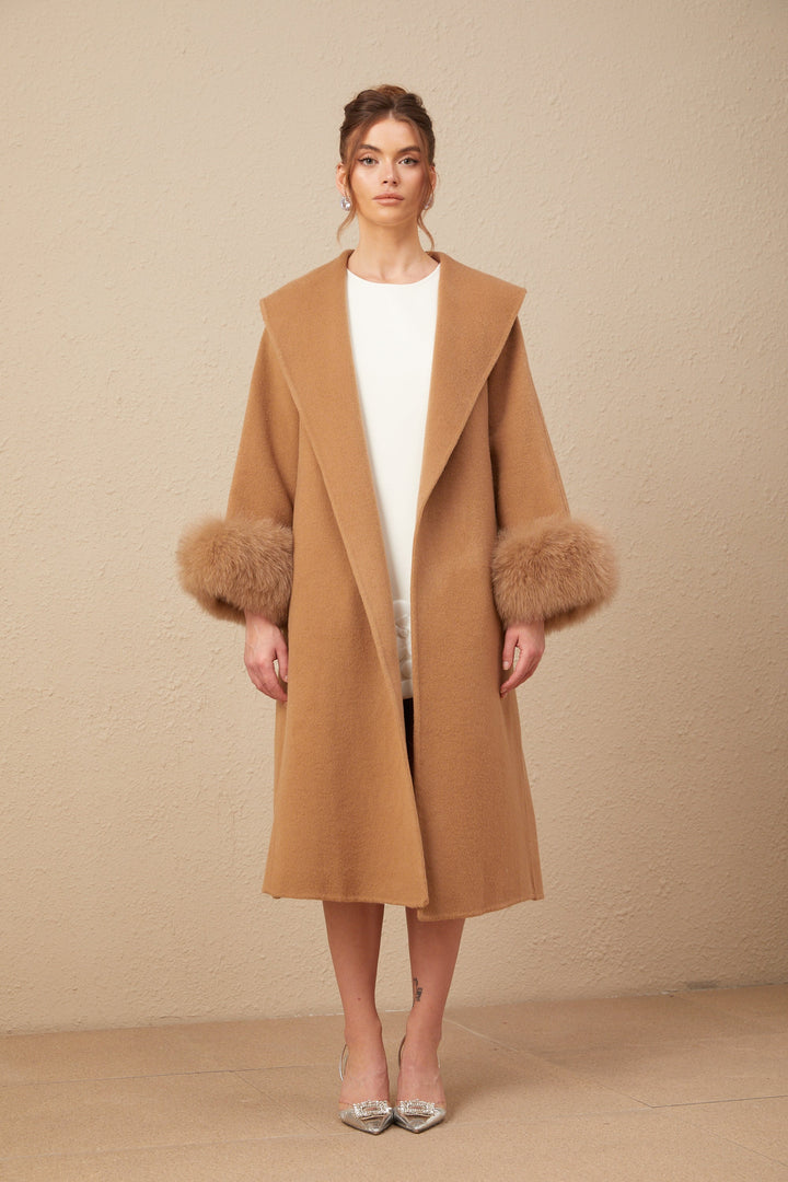 Levoire | Manteau En Laine Feutre Marron