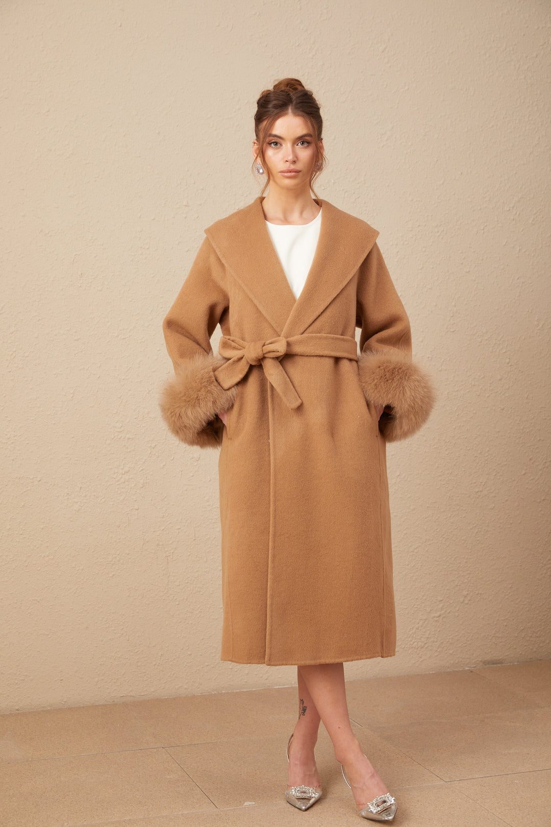 Levoire | Manteau En Laine Feutre Marron