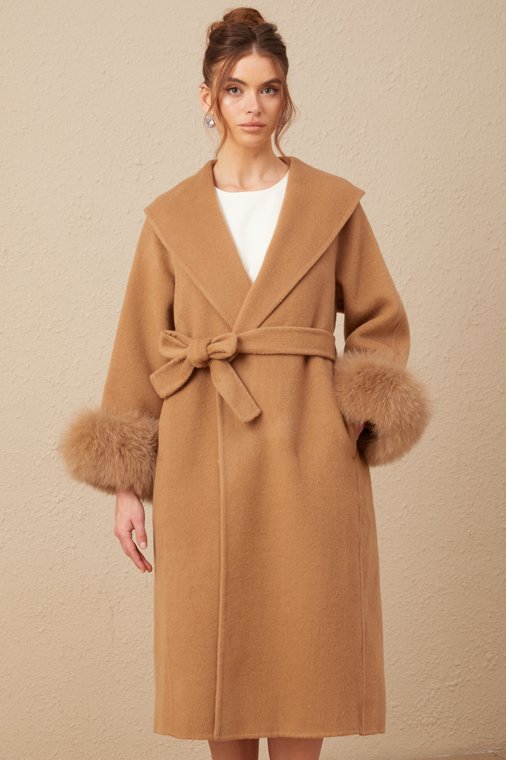 Levoire | Manteau En Laine Feutre Marron