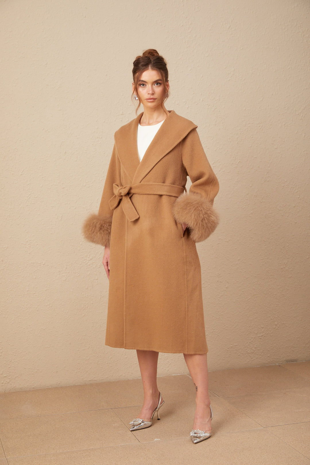 Levoire | Manteau En Laine Feutre Marron