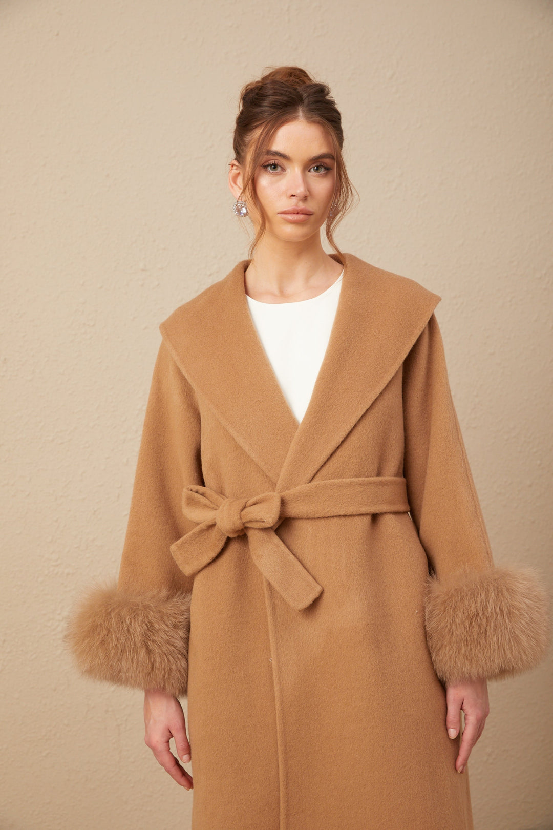 Levoire | Manteau En Laine Feutre Marron