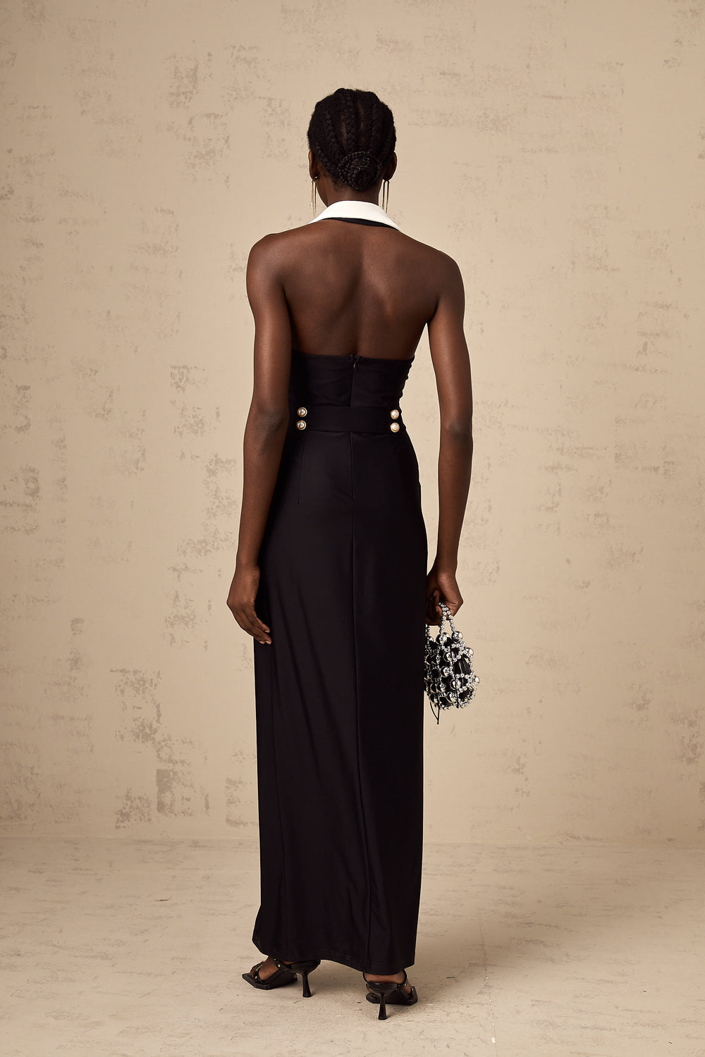 Levoire | Robe Maxi Ajustée À Blocs De Couleurs