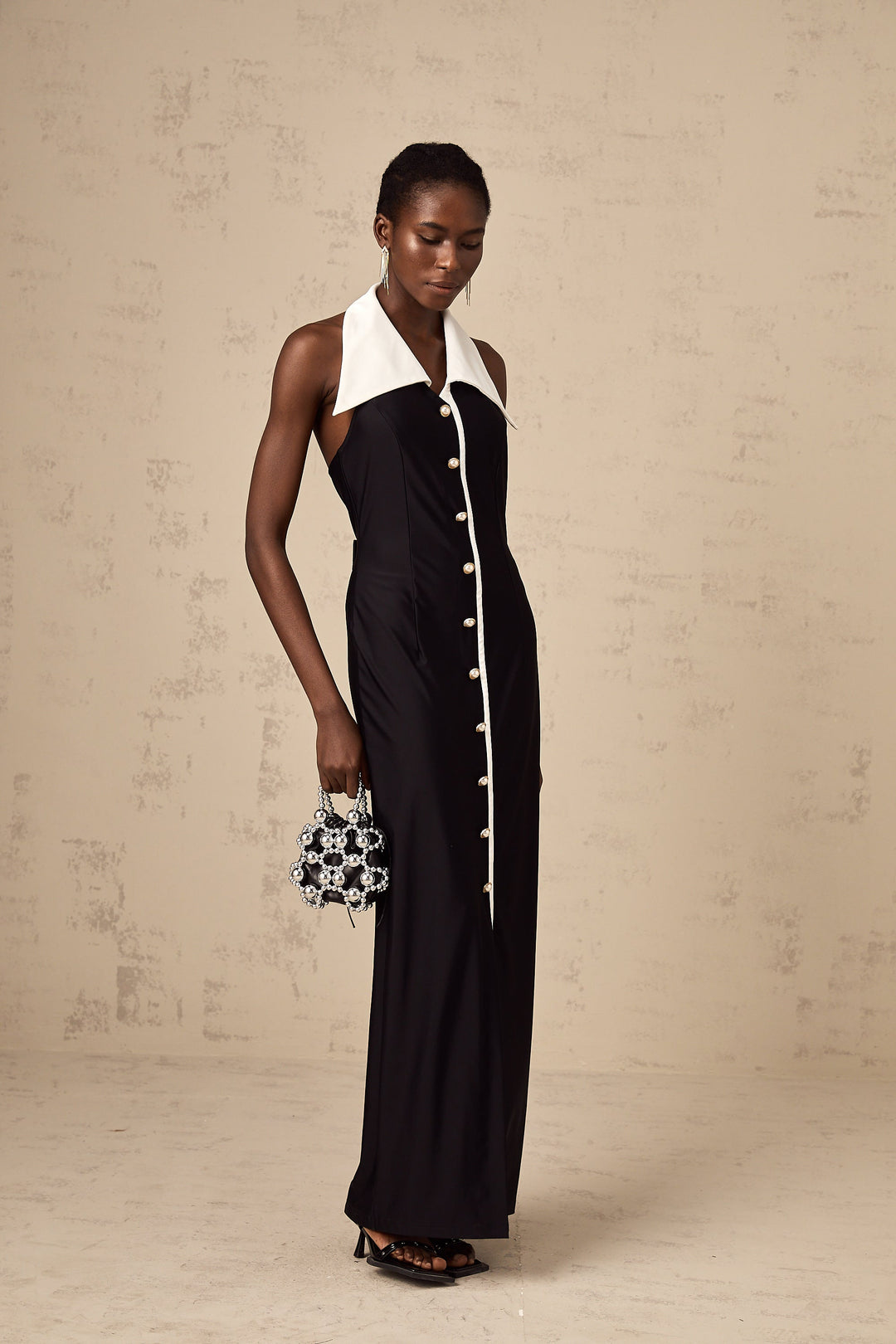 Levoire | Robe Maxi Ajustée À Blocs De Couleurs
