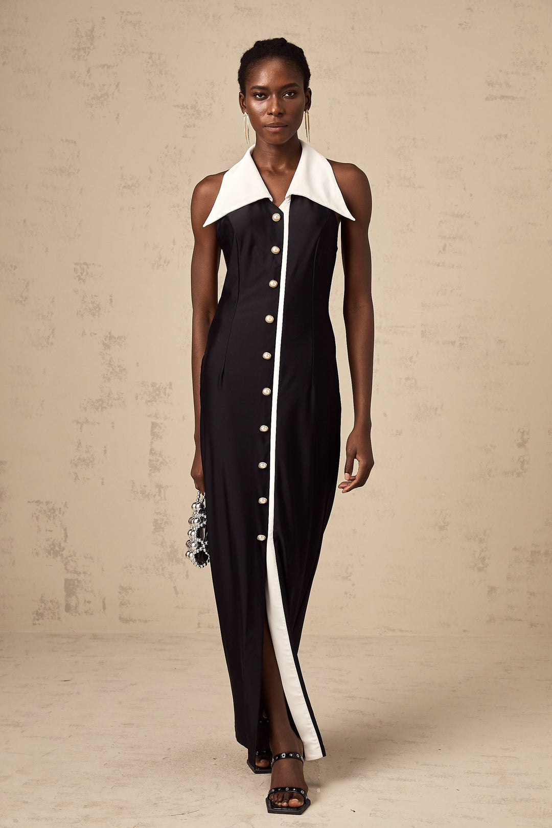 Levoire | Robe Maxi Ajustée À Blocs De Couleurs