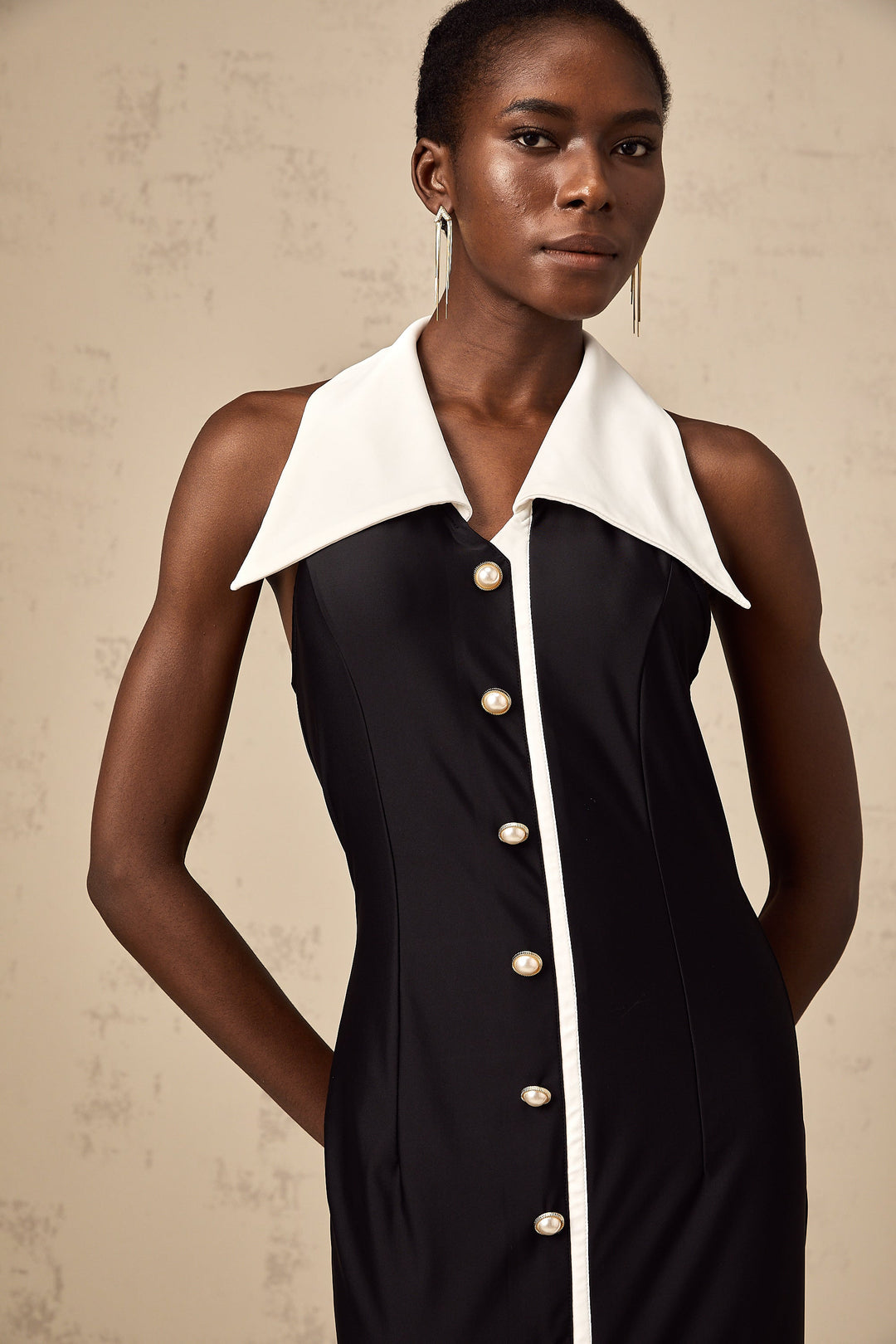 Levoire | Robe Maxi Ajustée À Blocs De Couleurs