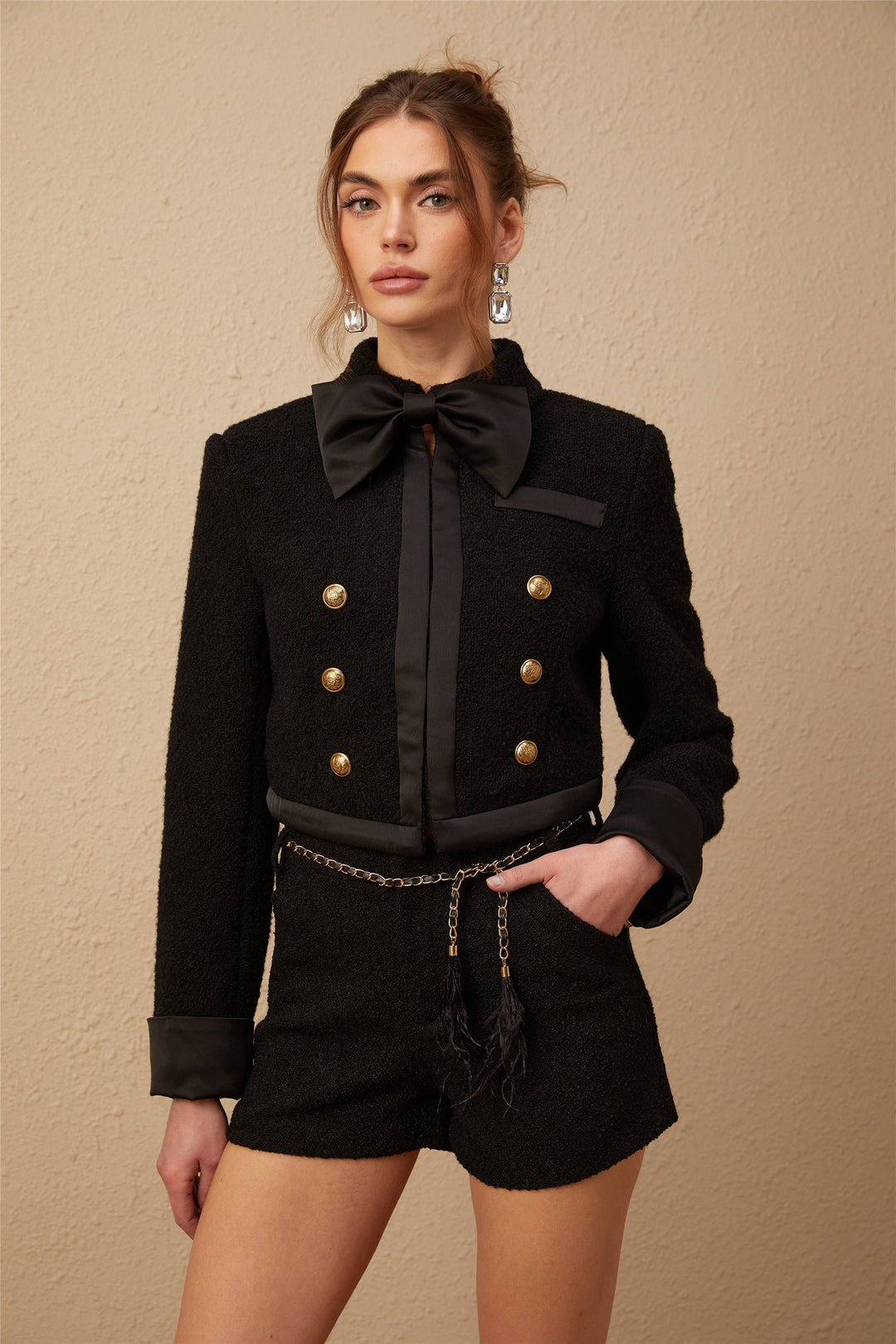 Levoire | Veste En Tweed Noire