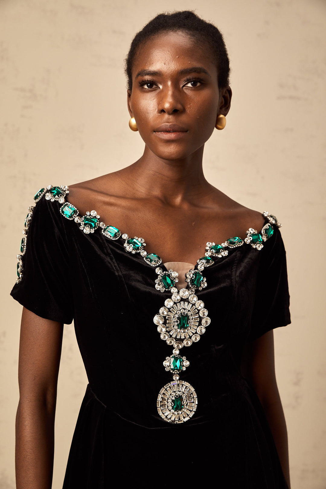 Levoire | Robe Mini Noir En Velours