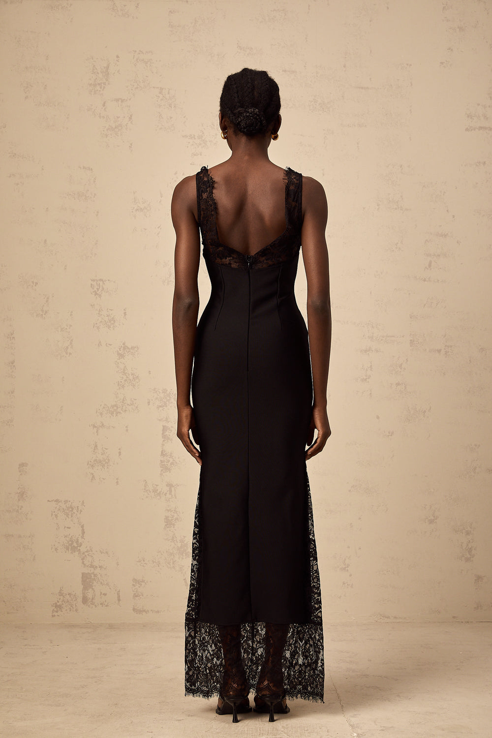Levoire | Robe Maxi À Panneaux En Dentelle Brodés De Fleurs