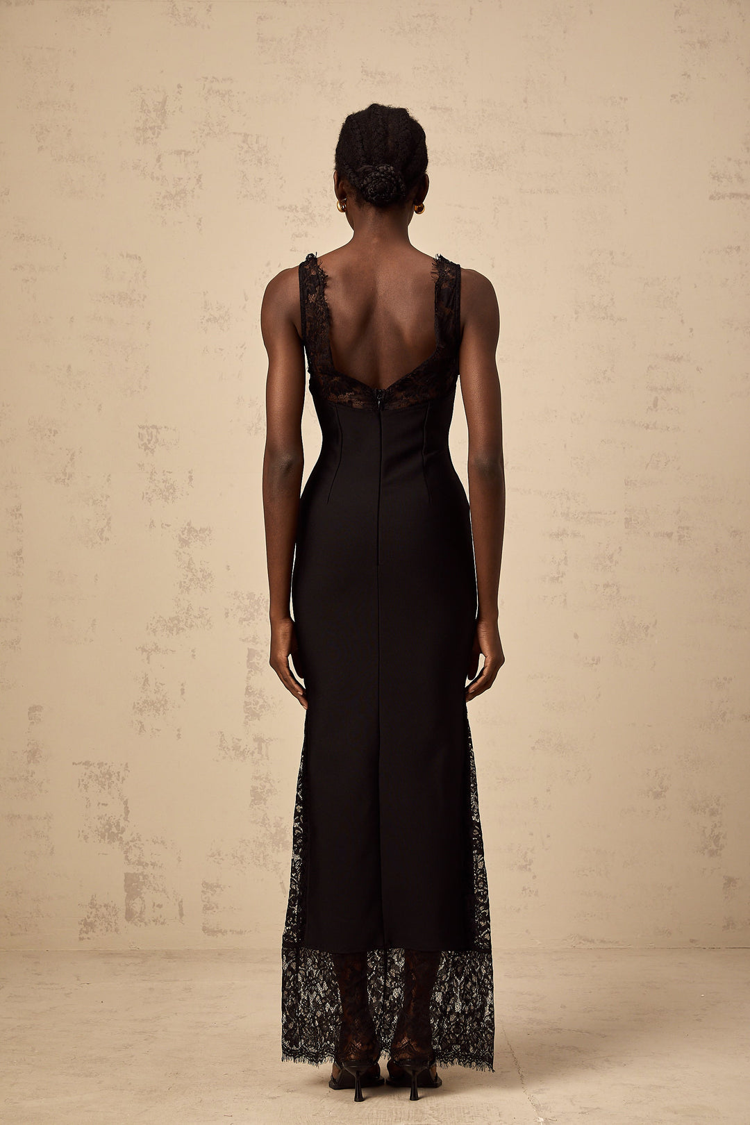 Levoire | Robe Maxi À Panneaux En Dentelle Brodés De Fleurs