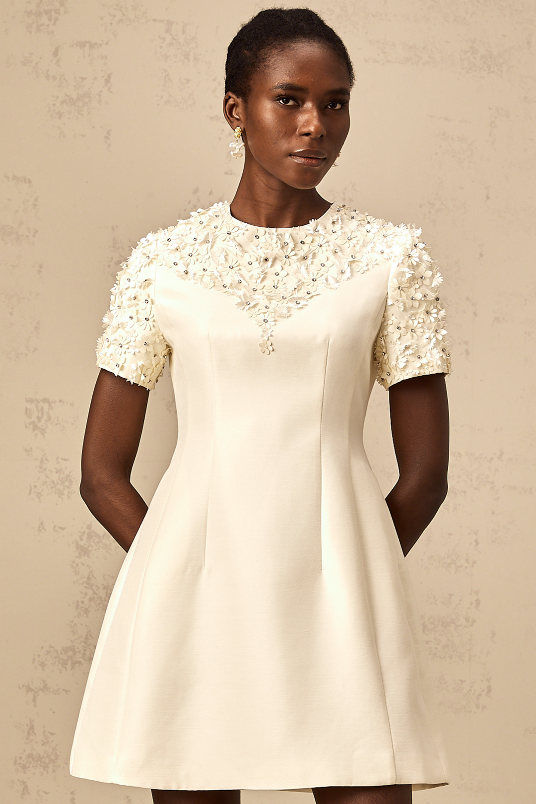 Levoire | Robe Mini Avec Appliqué Floral