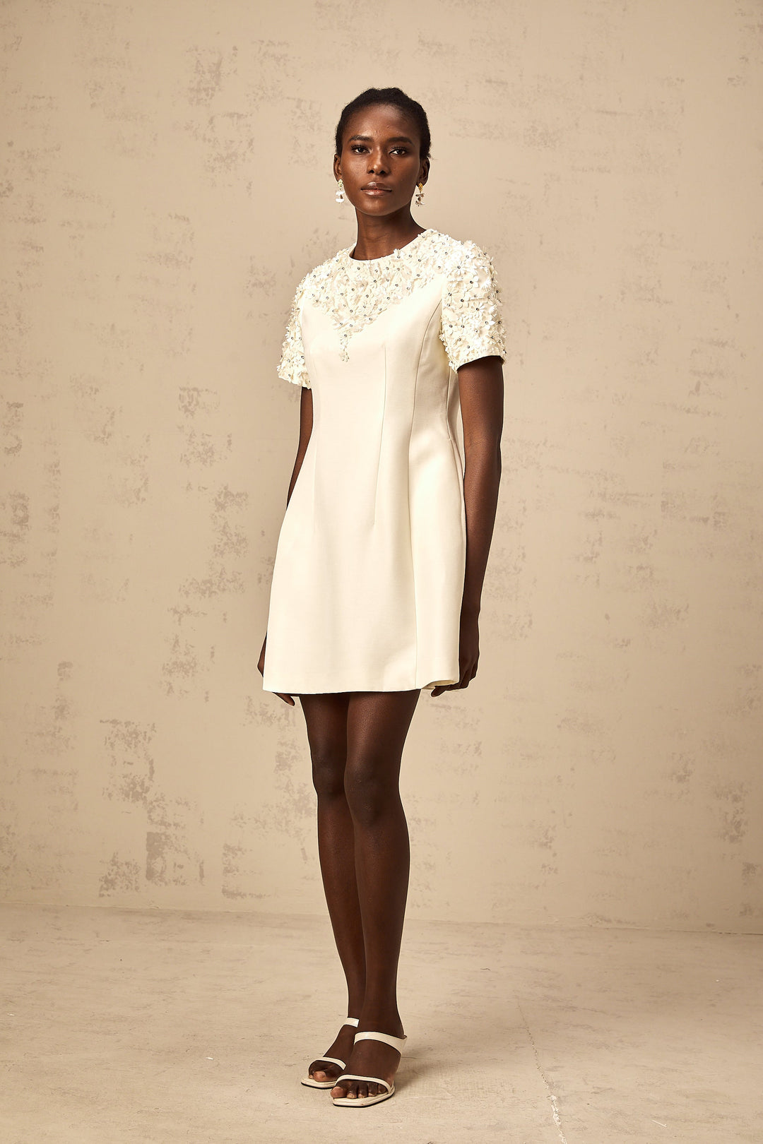 Levoire | Robe Mini Avec Appliqué Floral